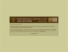 Tablet Screenshot of performanceplastics.ca