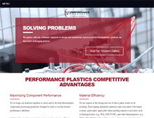 Tablet Screenshot of performanceplastics.com